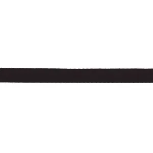 15mm Black Cotton Flat Braid