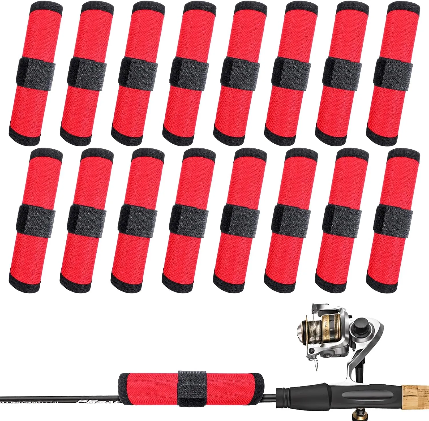 16 Pack Bait Gloves Lure Wrap Lure Covers Fishing Bait Covers Easily See Lure Hook Covers Lure Guard to Keep Fishermen Fishing Safe for Fishing Rod