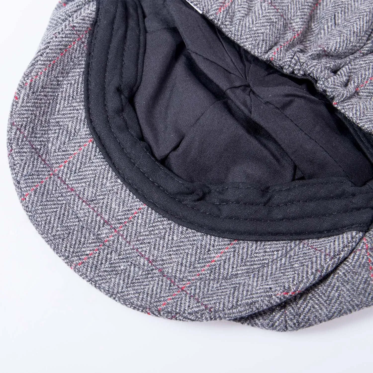 2 Pack Newsboy Cap for Men, Irish Newsies Hat Classic 8 Panel Wool Blend for Old Man Cabbie Driving