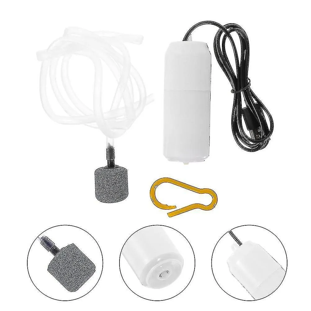 2 Sets Usb Air Pump Fishing Oxygen Pump Outdoor Oxygenator Small Aquarium Air P
