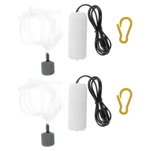 2 Sets Usb Air Pump Fishing Oxygen Pump Outdoor Oxygenator Small Aquarium Air P