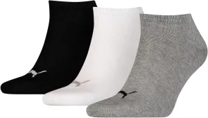 3 pair Puma Sneaker Invisible Socks Unisex Mens & Ladies In 3 Colours, color:882 - grey/white/black, Socken & Strümpfe:47-49