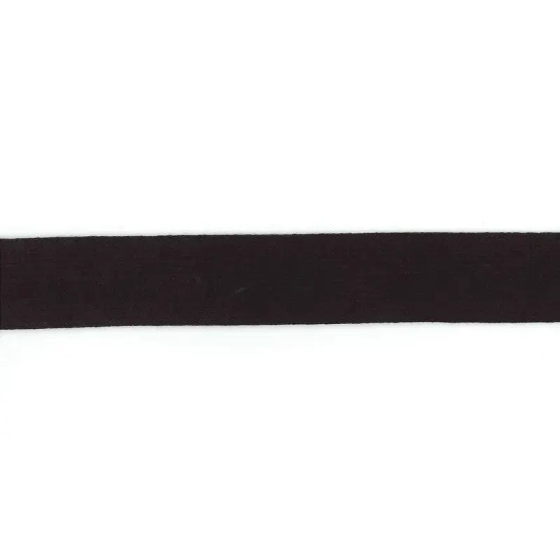 31mm Black Cotton Flat Braid
