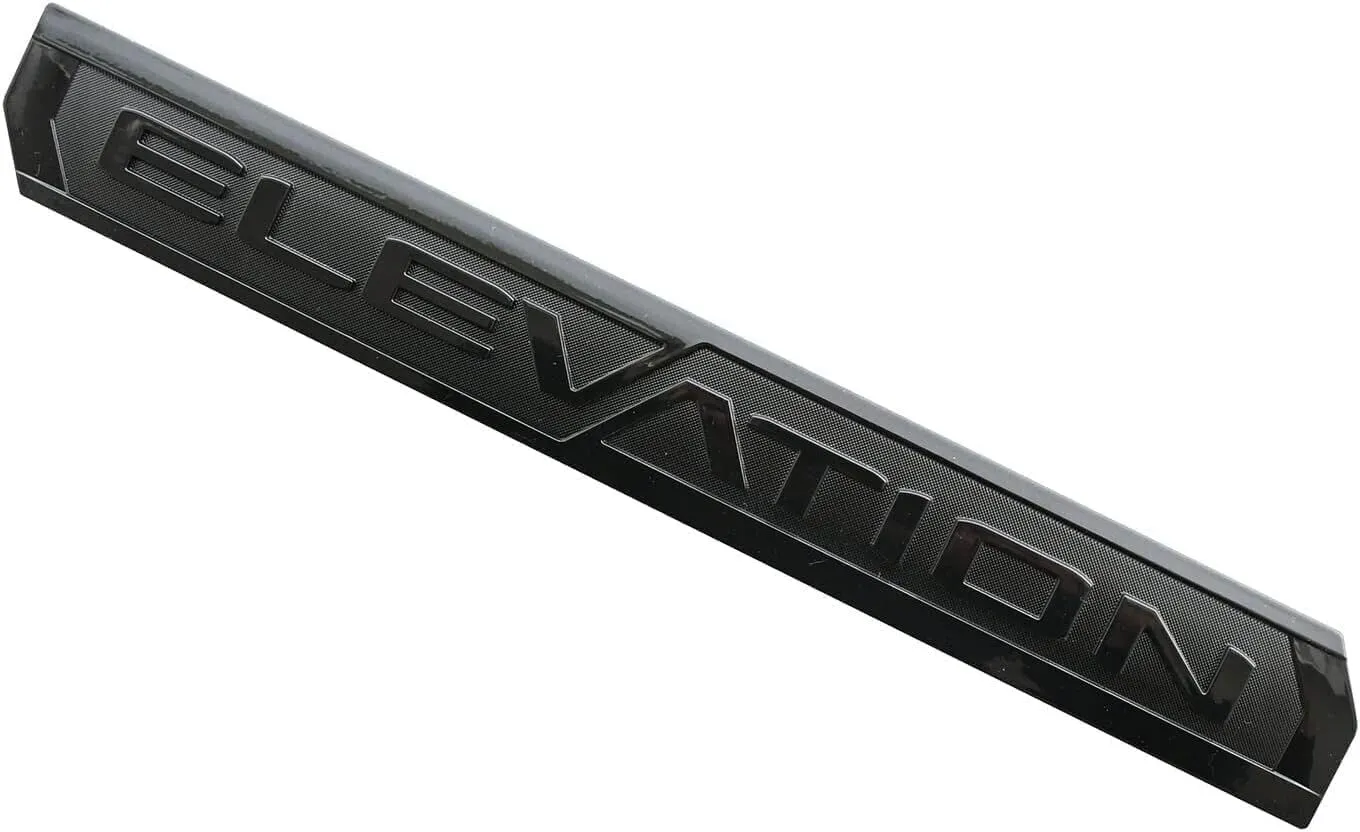 3Pcs Elevation Emblem Door Rear Badges Nameplate Sticker Replacement for 2023-2024 Canyon (Gloss Black)