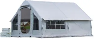 6-8 Person GlampingTent with Pump, Tents Inflatable, Easy Setup 4 Season Outdoor House for Fishing, Camping & Hiking