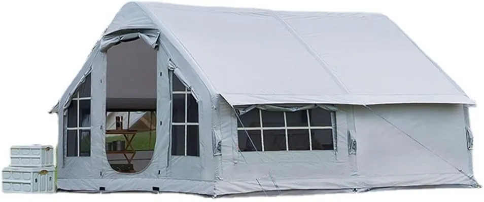 6-8 Person GlampingTent with Pump, Tents Inflatable, Easy Setup 4 Season Outdoor House for Fishing, Camping & Hiking