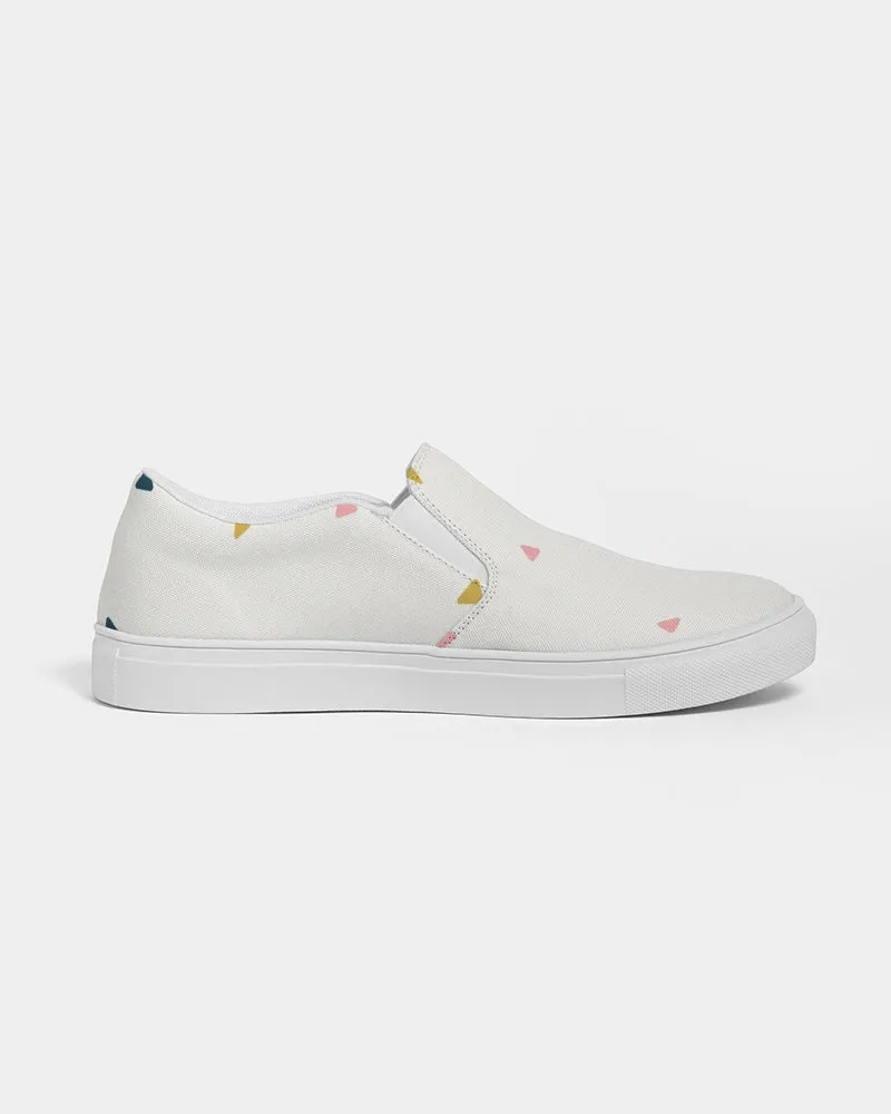 Abstract Men's Slip-On Canvas Shoe