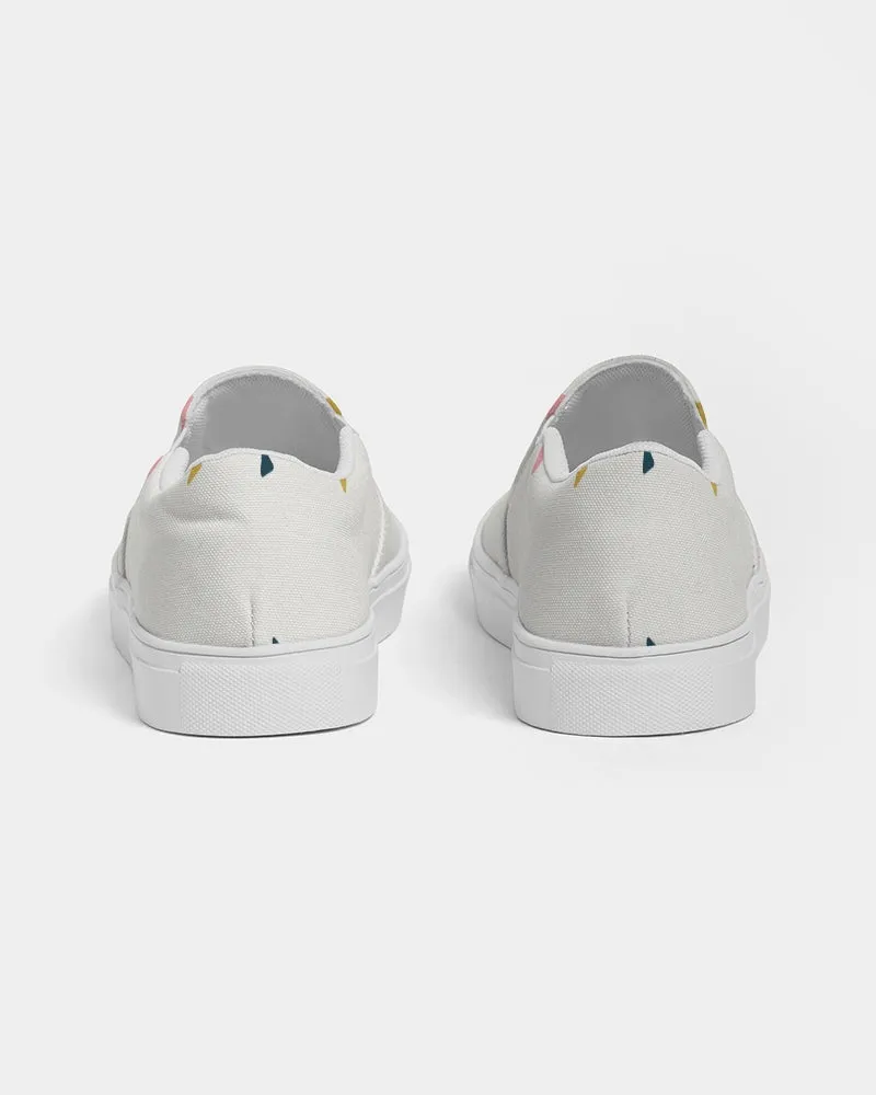 Abstract Men's Slip-On Canvas Shoe
