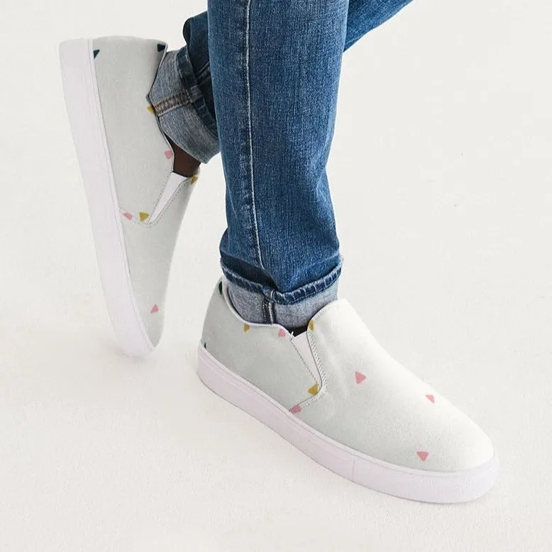 Abstract Men's Slip-On Canvas Shoe