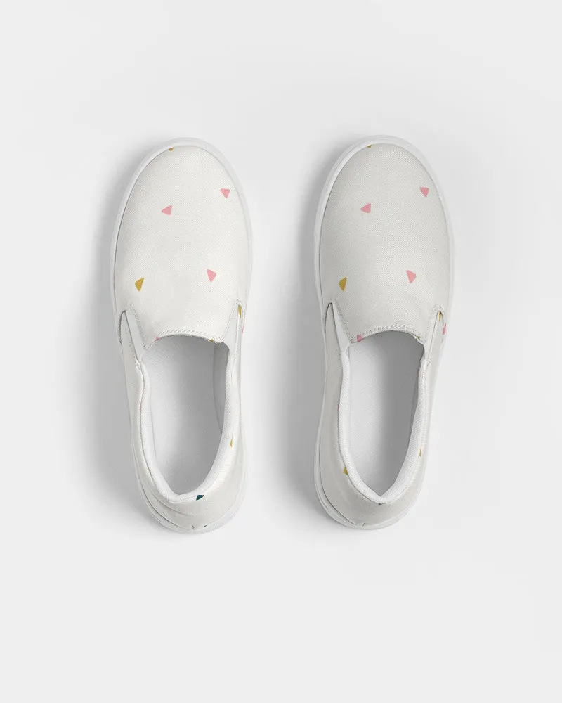 Abstract Men's Slip-On Canvas Shoe
