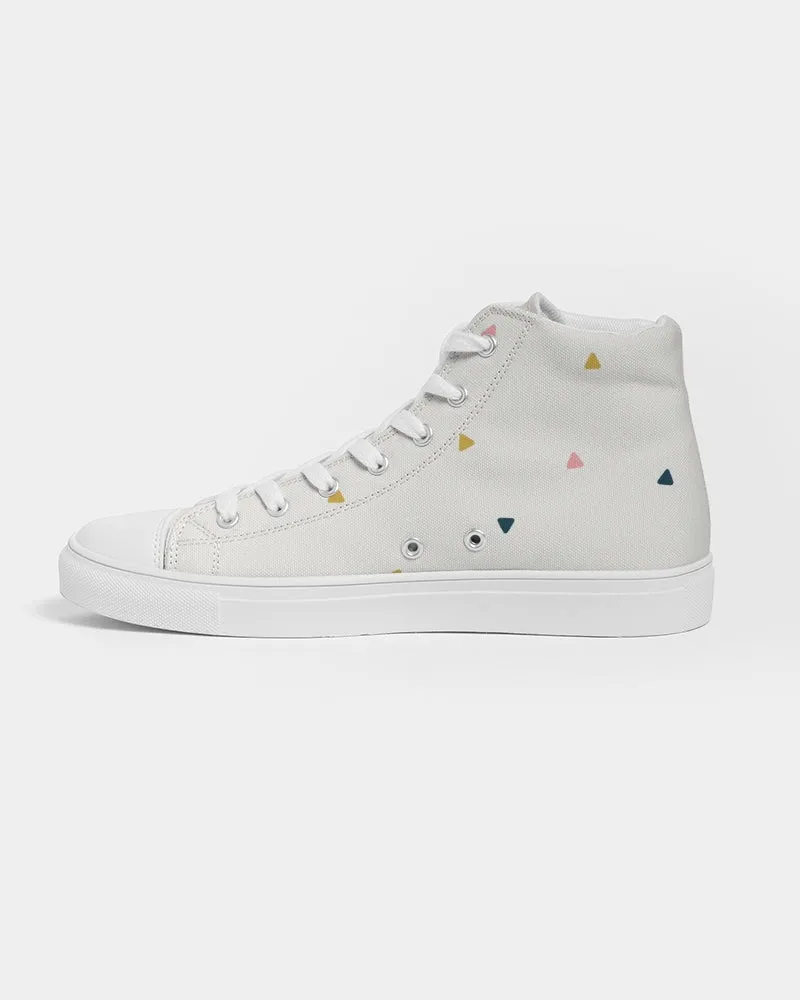 Abstract Women's Hightop Canvas Shoe