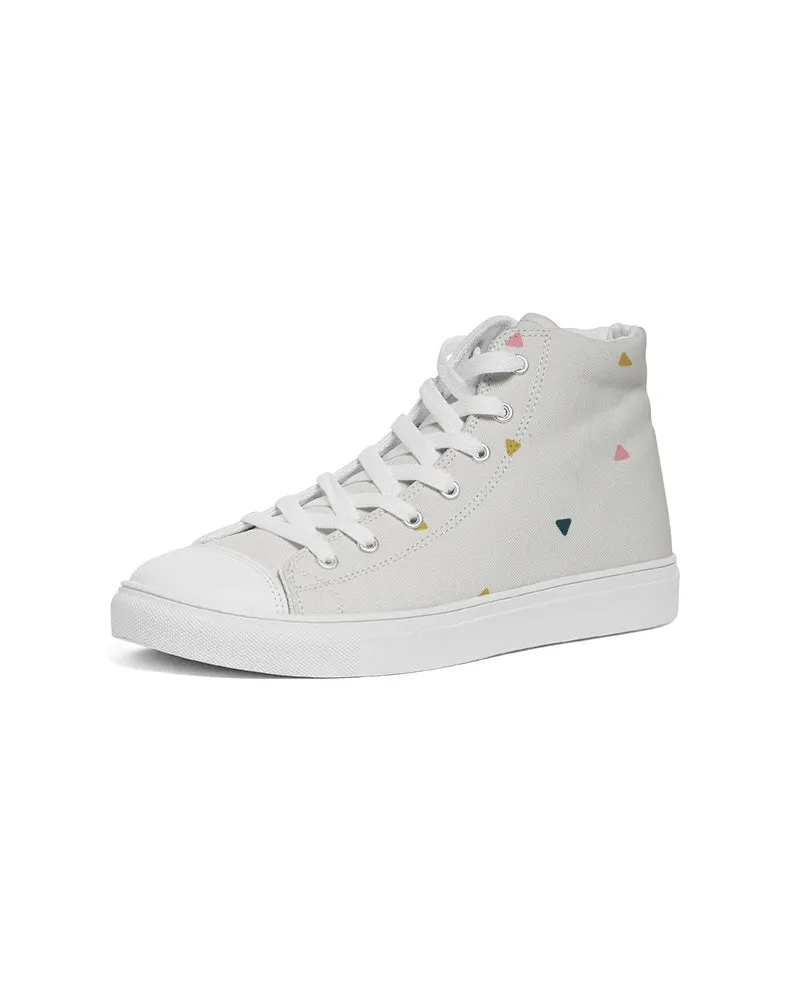 Abstract Women's Hightop Canvas Shoe