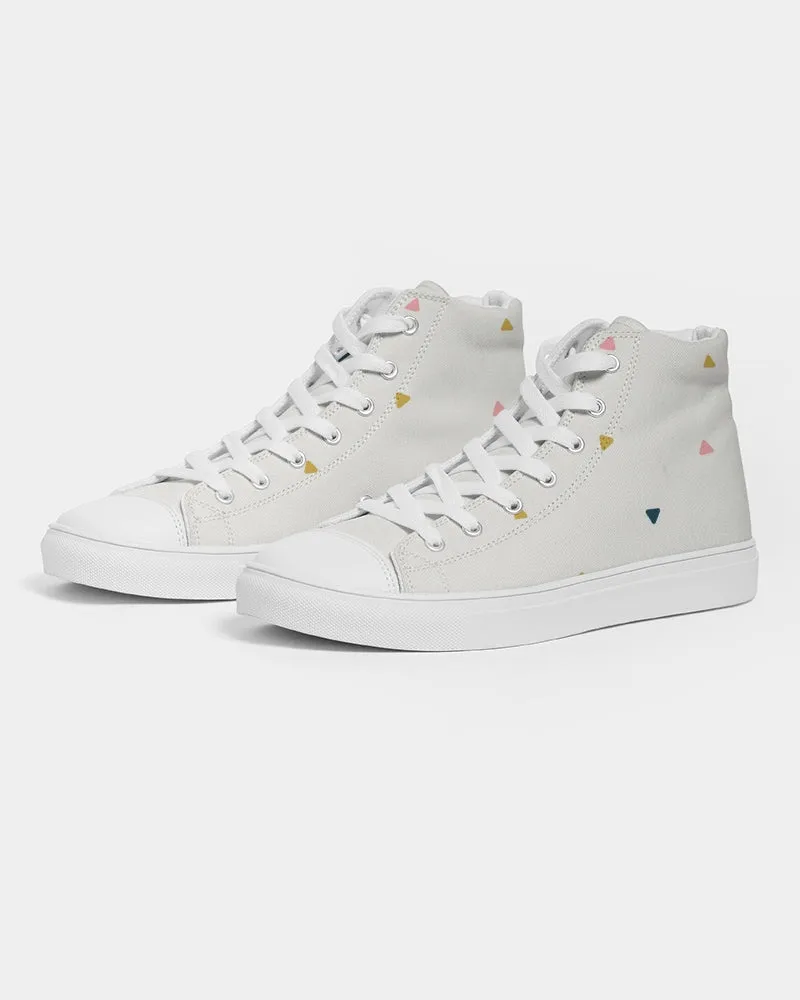 Abstract Women's Hightop Canvas Shoe