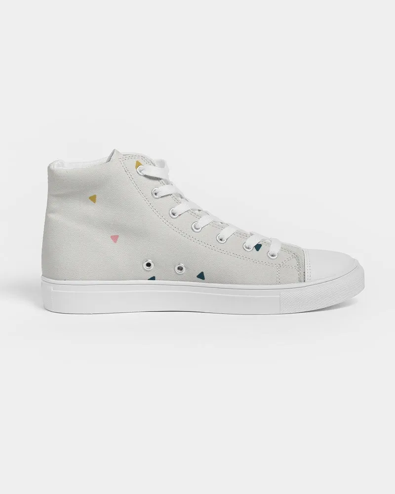 Abstract Women's Hightop Canvas Shoe