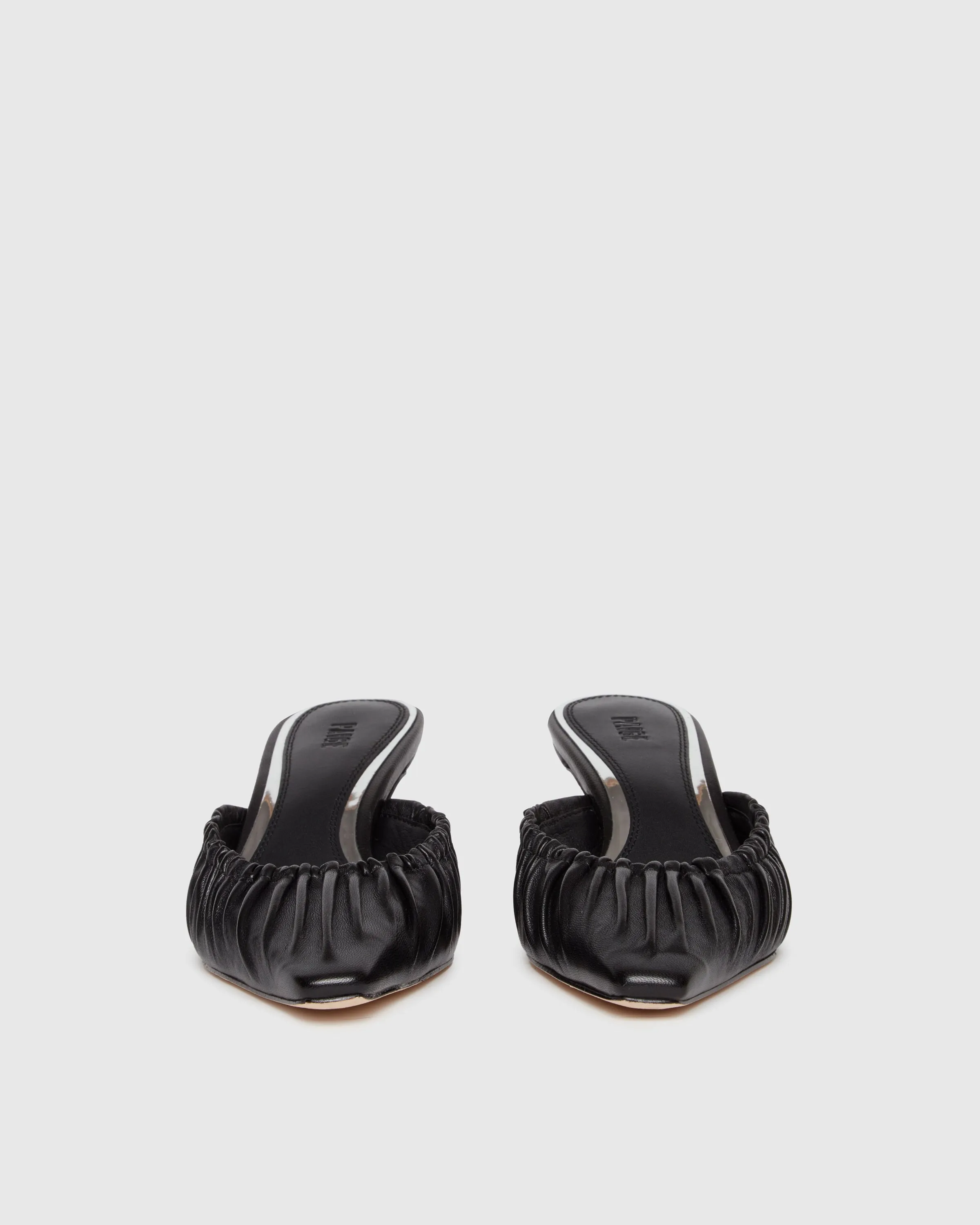 Alice Heeled Mule - Black