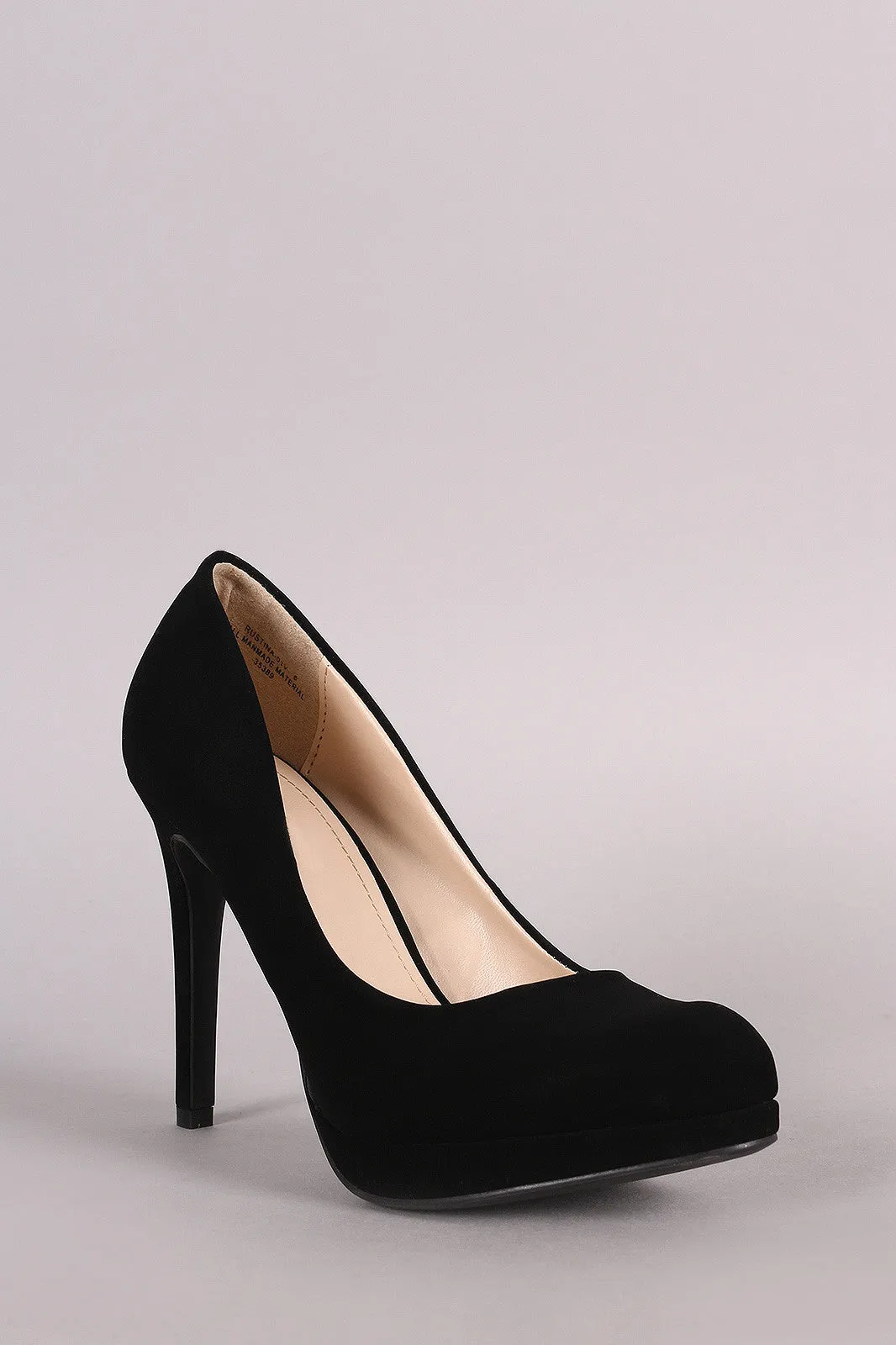 Almond Satisfied clients Nubuck Toe Premium-grade Pump Anne Michelle
