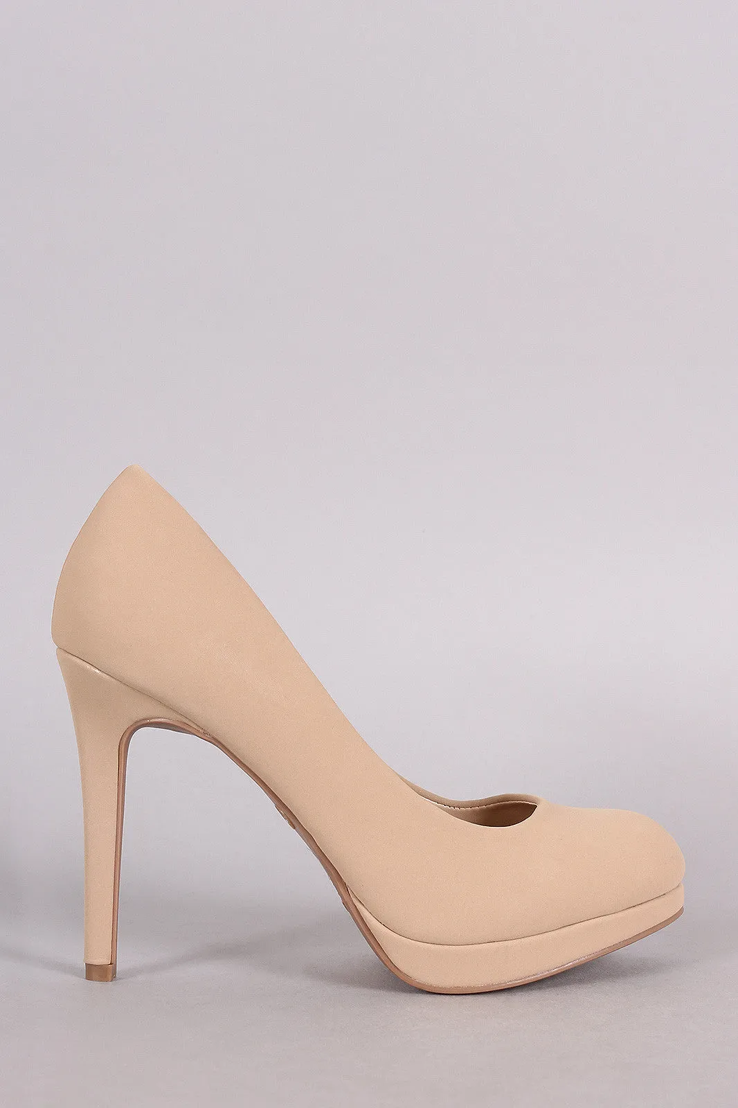 Almond Satisfied clients Nubuck Toe Premium-grade Pump Anne Michelle