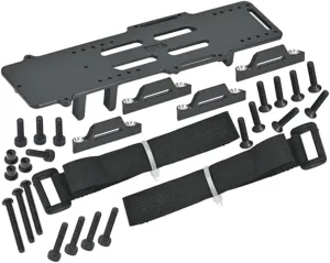 Aluminum 7075 Large Capacity Battery Compartment with ESC and Receiving Bracket for Losi 1/18 Mini LMT 4X4 Brushed Monster Truck RTR-LOS01026 Upgrades - Red