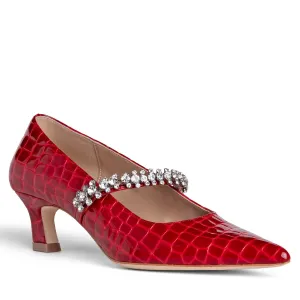 Antonella Embossed Leather Pump