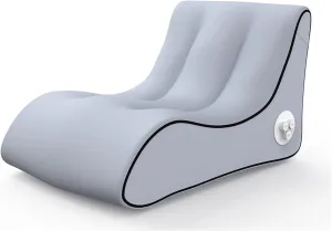 Automatic Inflatable Lounger Air Sofa Chair | Hammock-Portable | 10 Second Rapid Inflation | Waterproof | Anti-Air Leaking | Emergency Charging