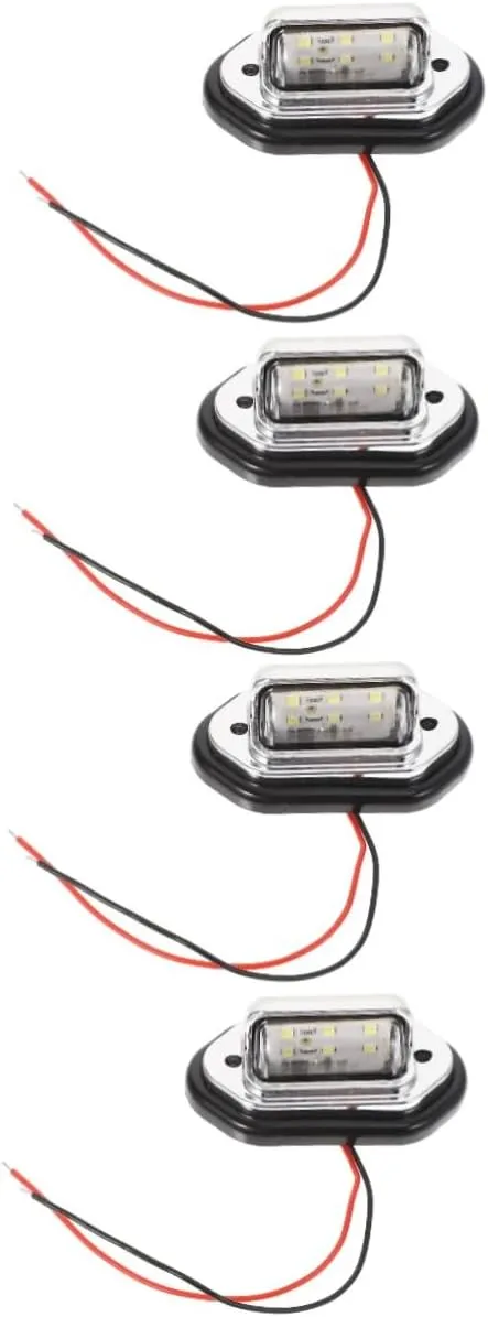 balacoo 2sets Led Boat Trailer Lights Marine Grade Material Waterproof for Boats 2pcs*2
