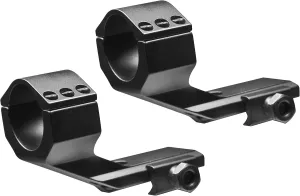 Barska AW11677 Pair of Cantilever Mount with Integrated 30mm Ring and 1" Insert , Black