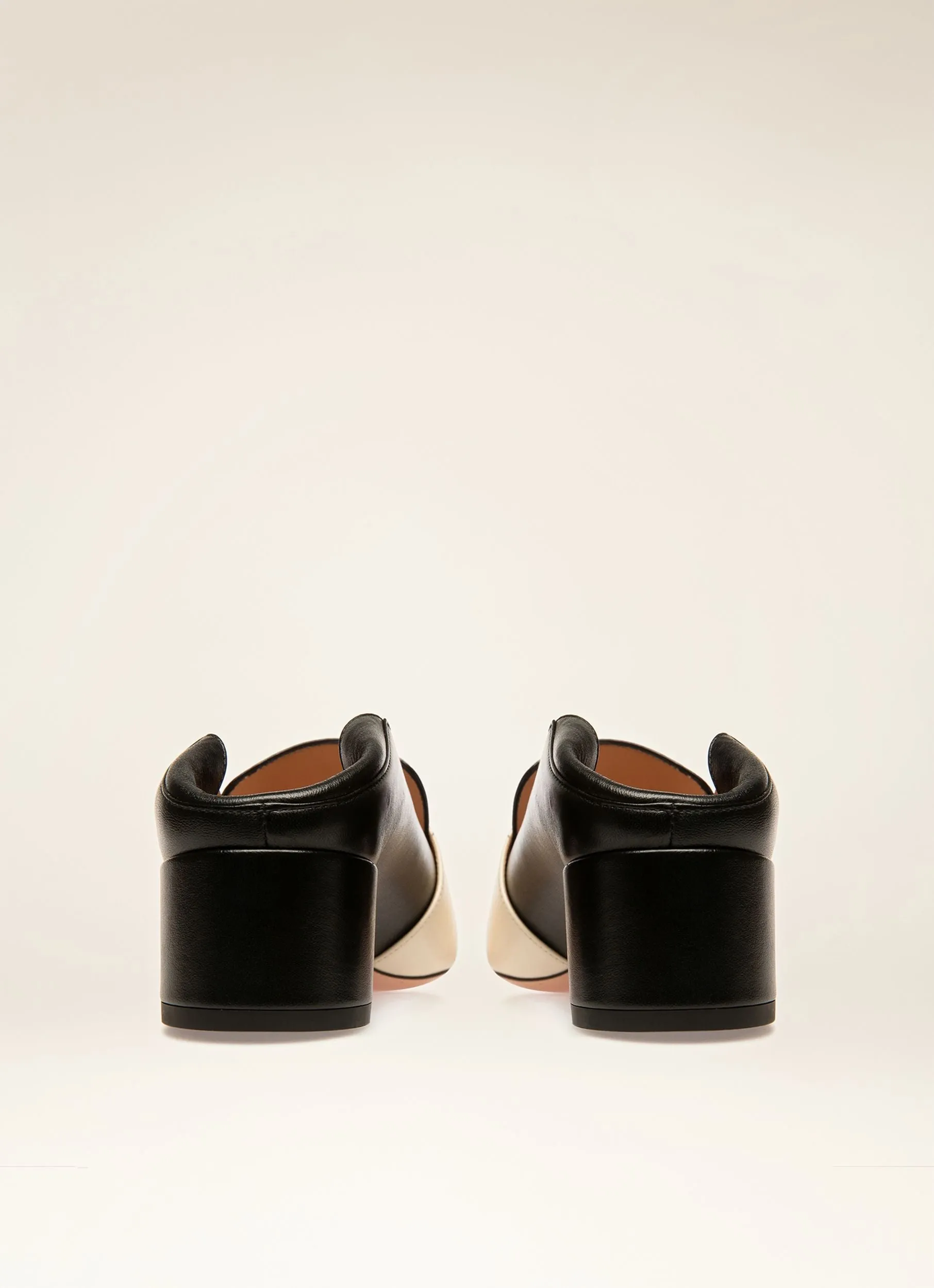 Bell Du Jour Pump in Black and White Leather