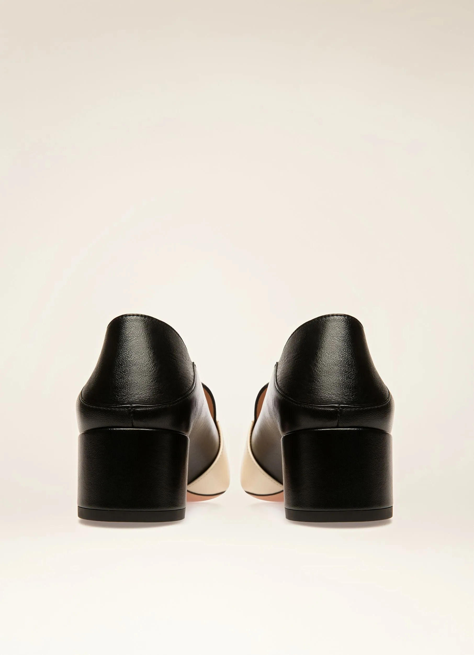 Bell Du Jour Pump in Black and White Leather
