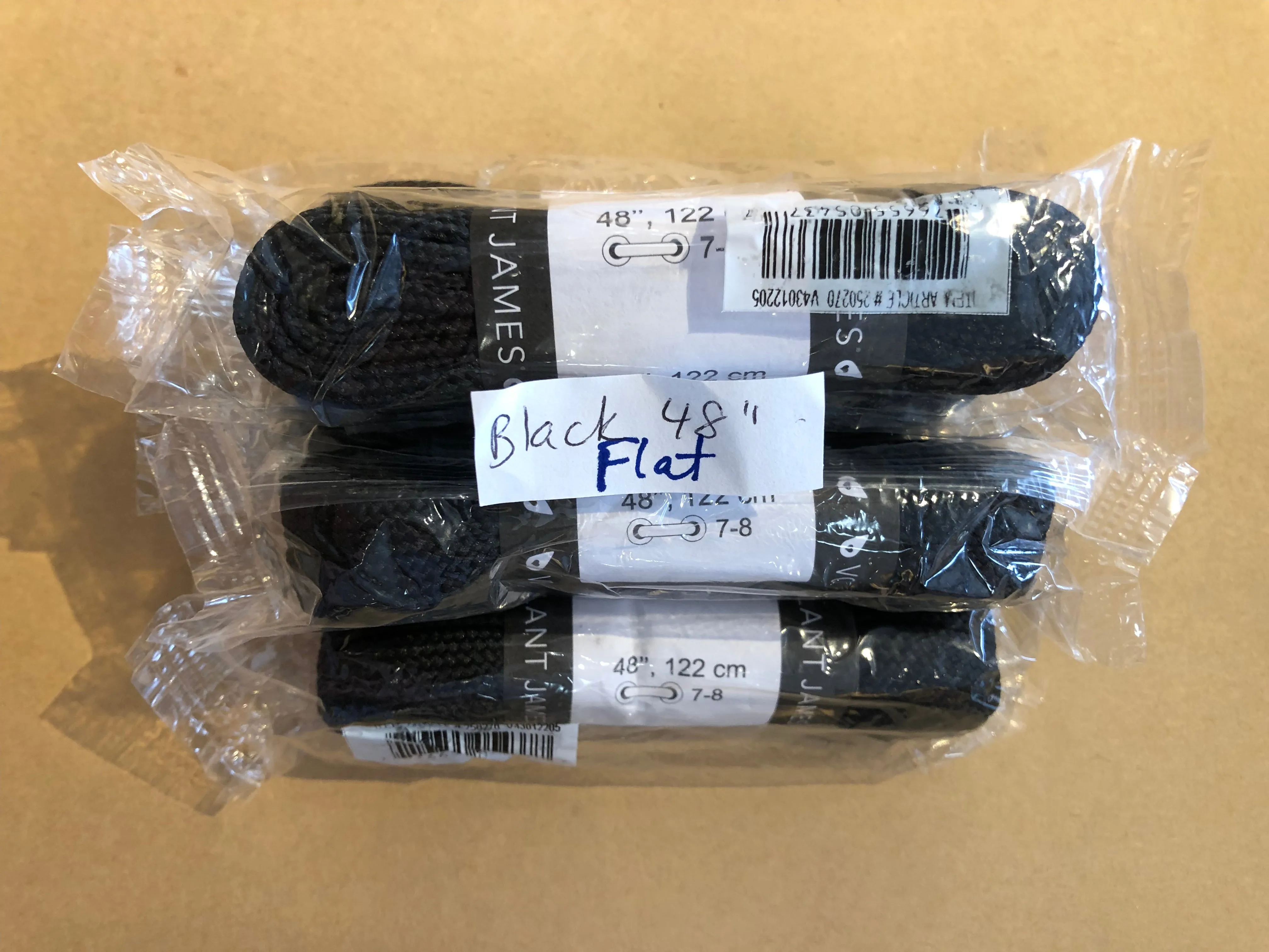 Black Flat Laces