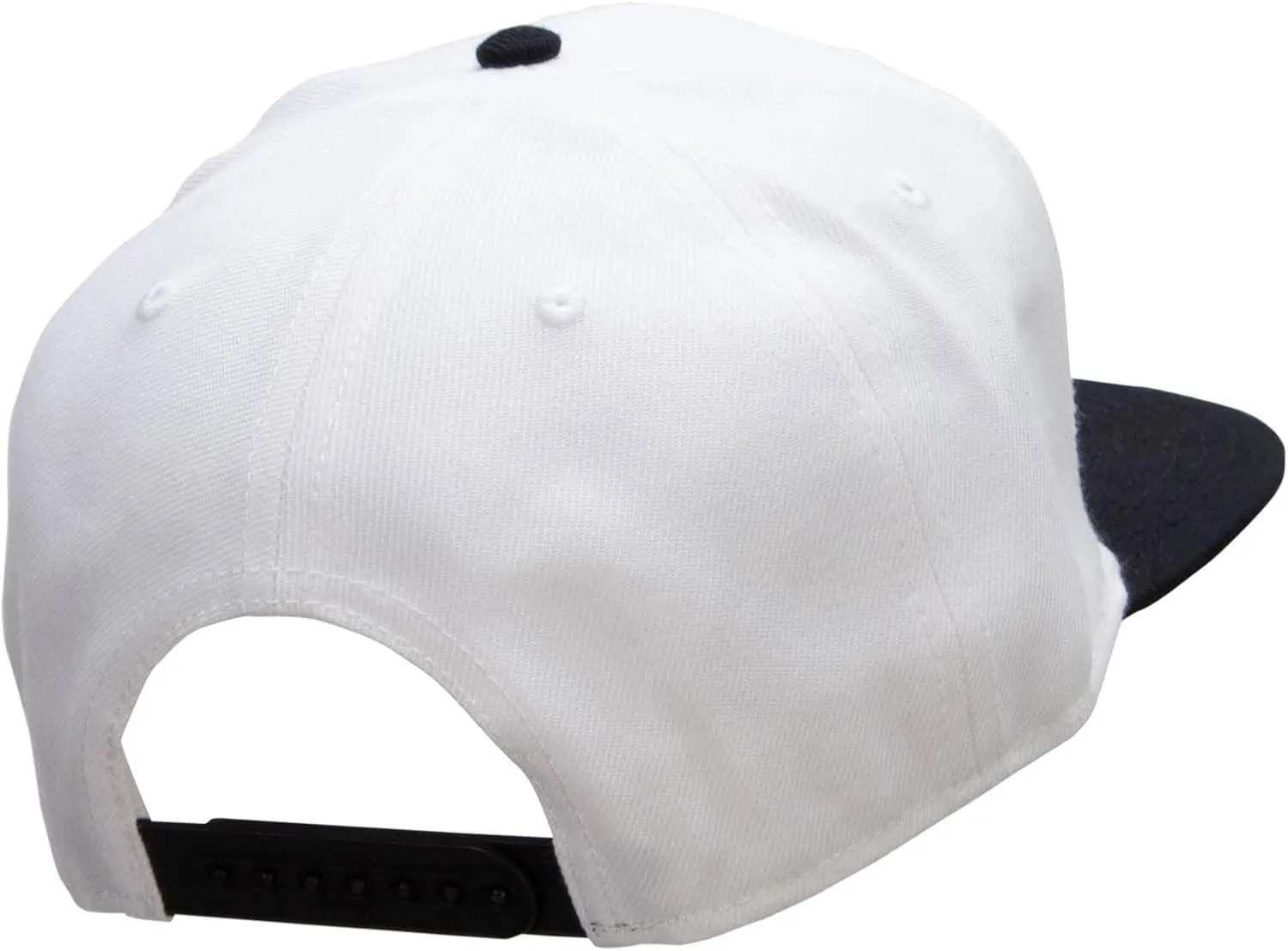 Black Lighting Bolt Patched Wool Blend Pro Style 2 Tone Snapback