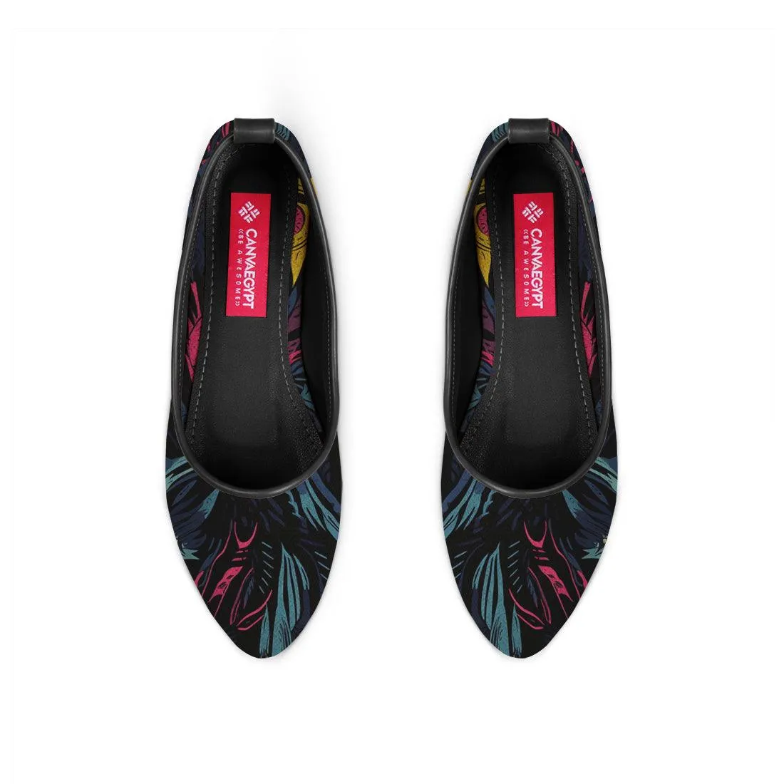 Black Round Toe Shoe Growing