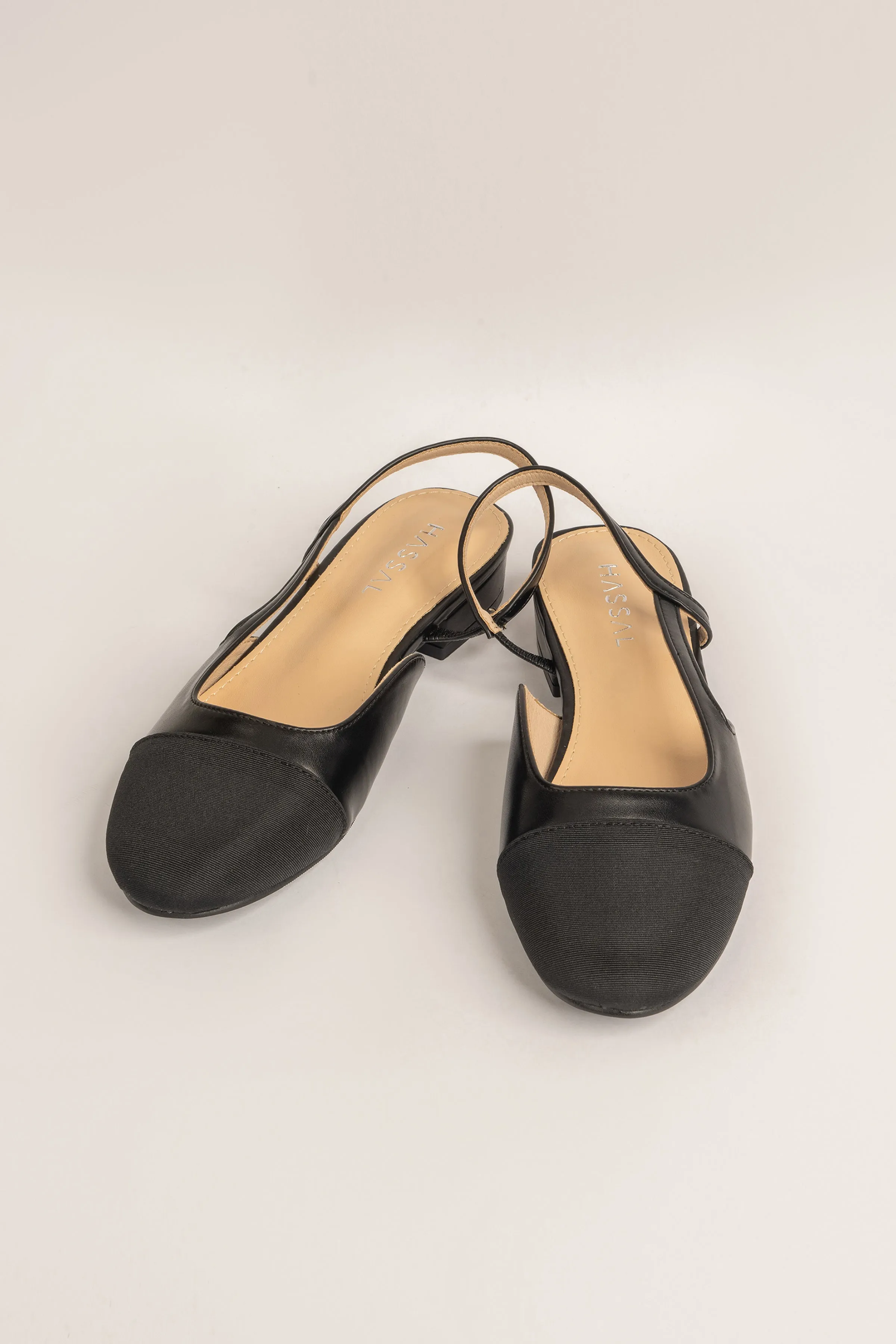 Black Sling Back Flats