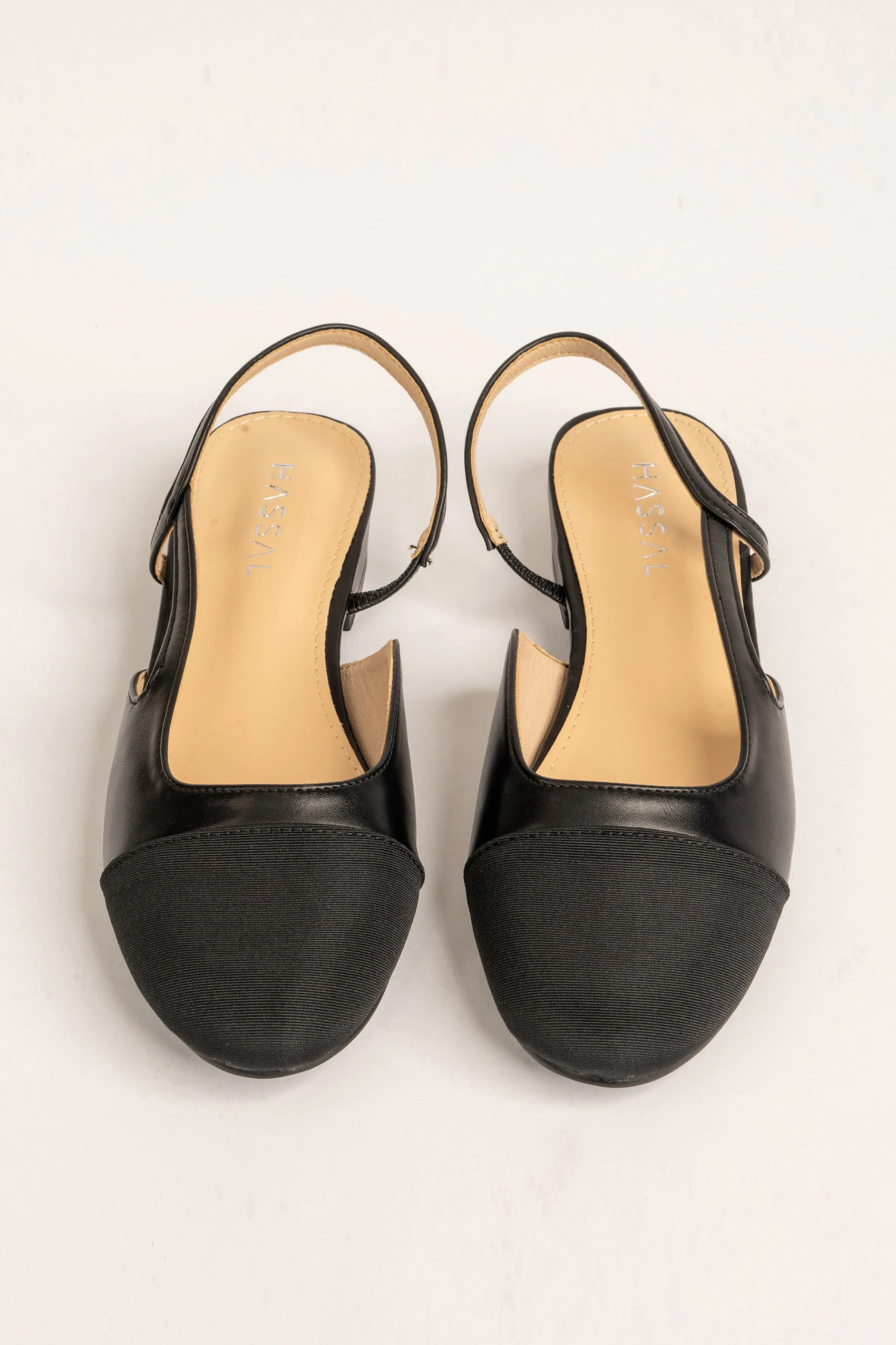 Black Sling Back Flats