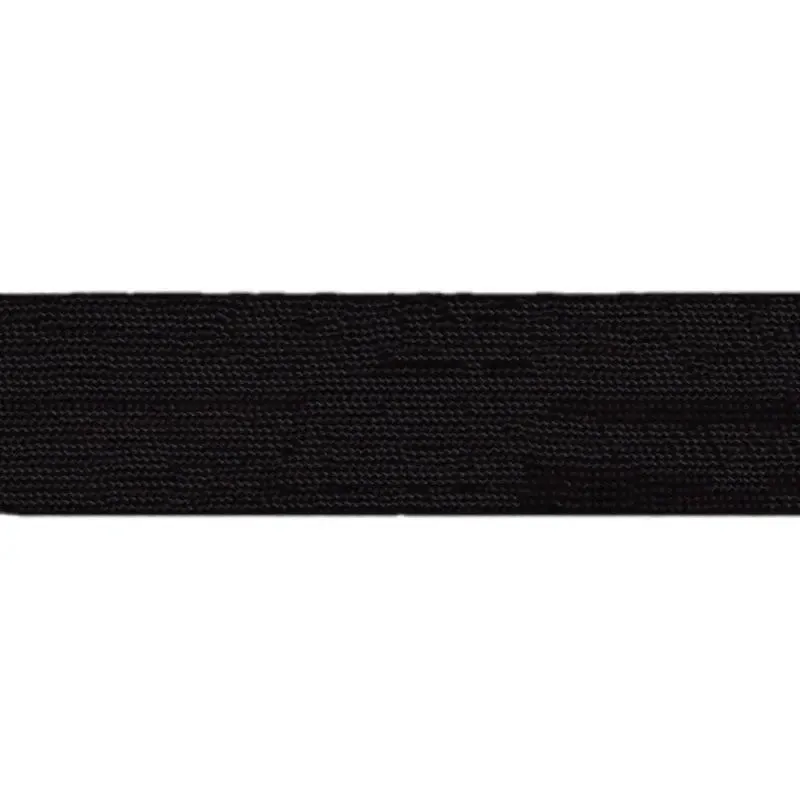 Black Viscose Flat Braid