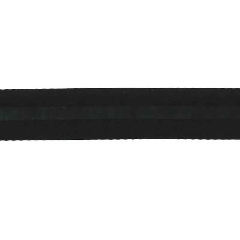 Black Viscose Flat Braid