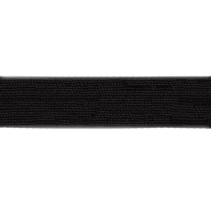 Black Viscose Flat Braid