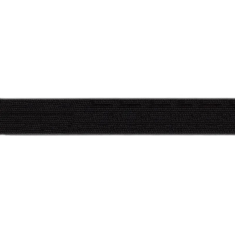 Black Viscose Flat Braid