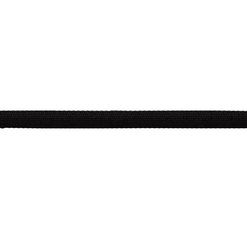 Black Viscose Flat Braid