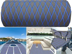 Boat Flooring EVA Foam Boat Decking Faux Teak Marine Sea Deck Non-Slip Mat for Decking Yacht Motorboat Fishing Boat Surfboard,102.4"/94.5"/86.6"/x 37.4"