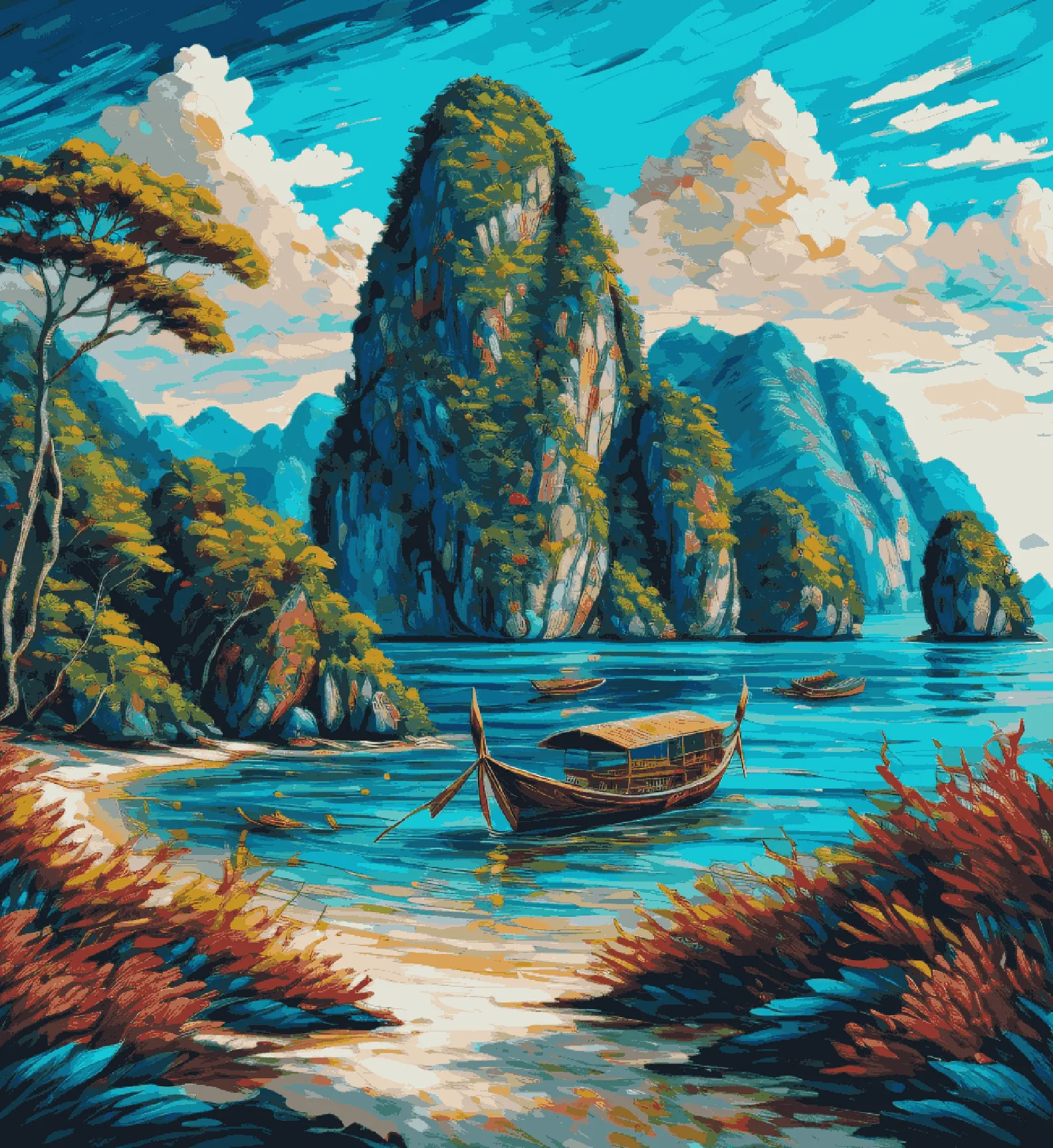 Boat in Island