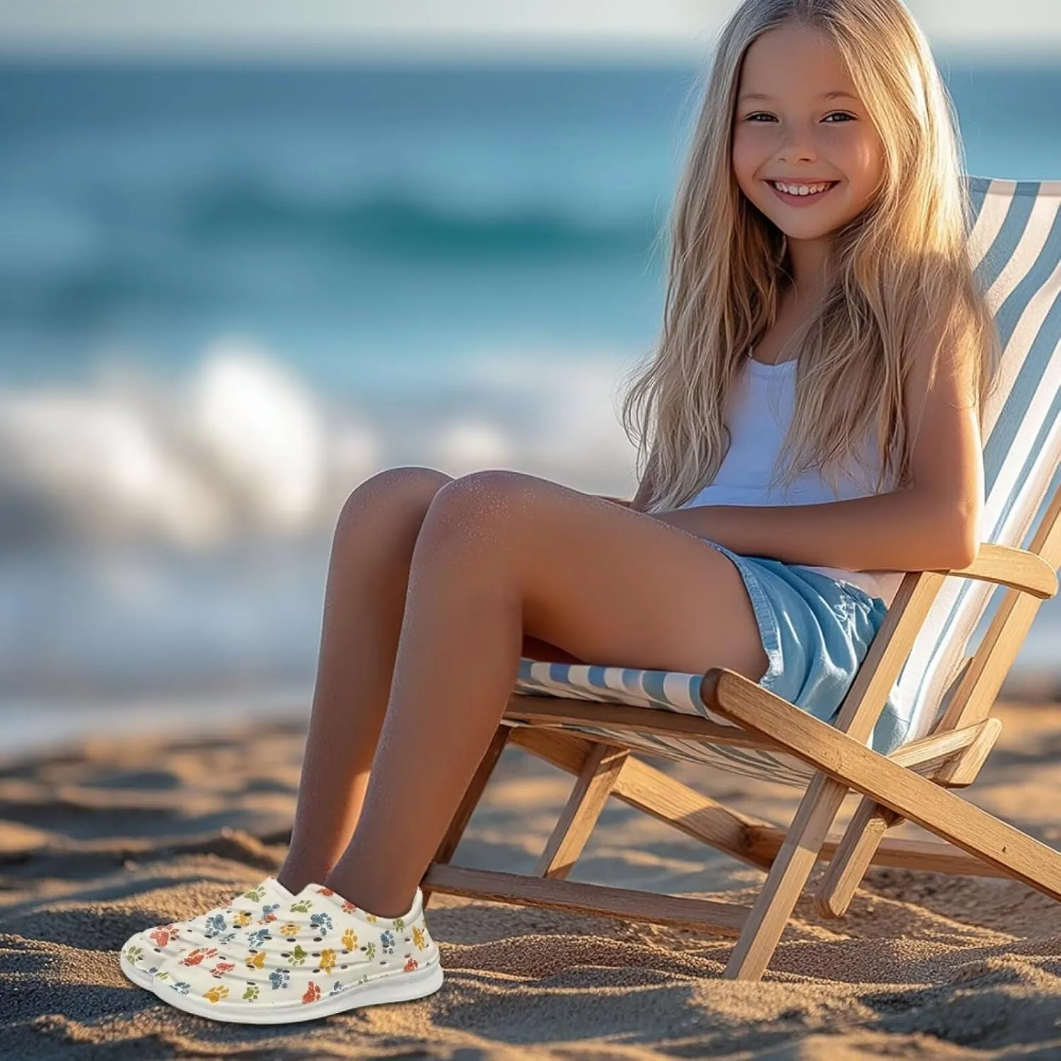 Boat Shoes, Cute Water Shoes for Kids, Slip On for Comfort Style, Lightweight, Garden Shoes for Outdoors