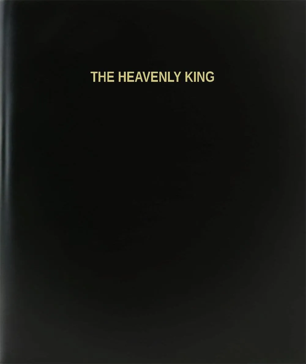 BookFactory The Heavenly King Log Book/Journal/Logbook - 120 Page, 8.5''x11'', Black Hardbound (XLog-120-7CS-A-L-Black(The Heavenly King Log Book))