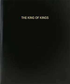 BookFactory The King of Kings Log Book/Journal/Logbook - 120 Page, 8.5''x11'', Black Hardbound (XLog-120-7CS-A-L-Black(The King of Kings Log Book))