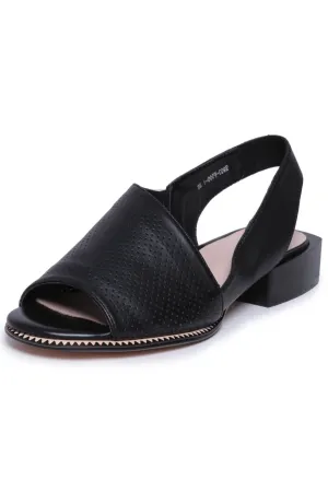 Breeze Cutout Sandals - Black