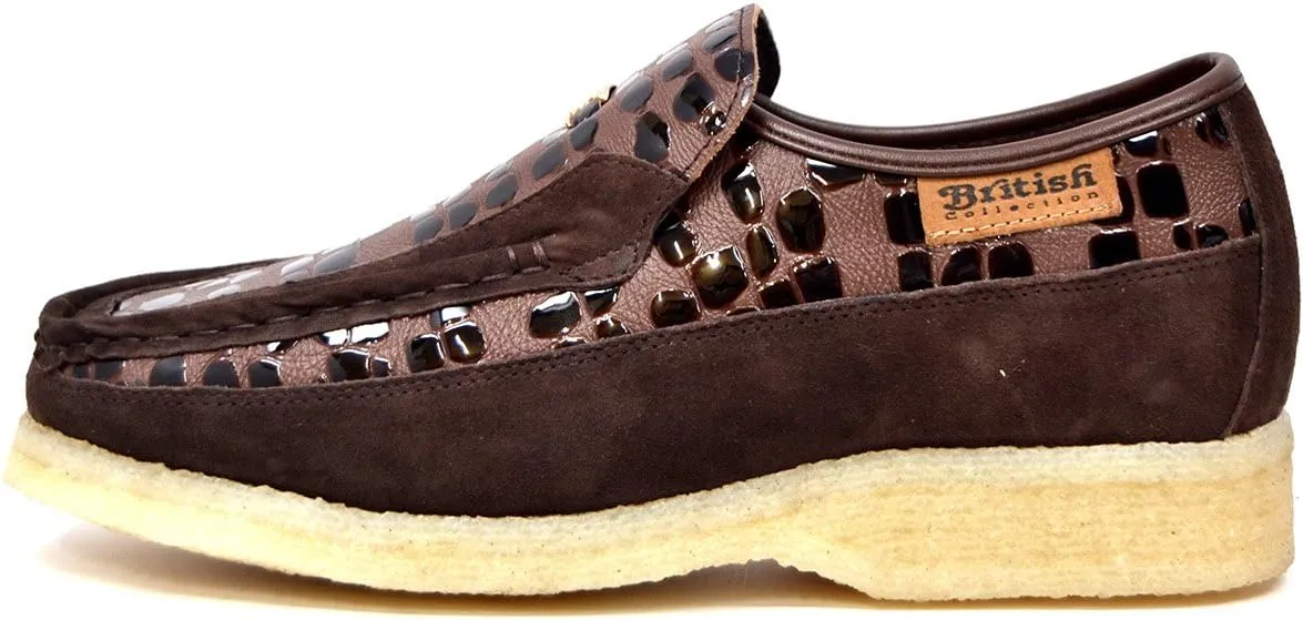 British Collection - Apollo Croc and Suede Men Slip on Shoes