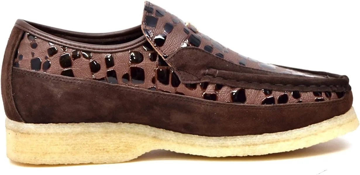 British Collection - Apollo Croc and Suede Men Slip on Shoes