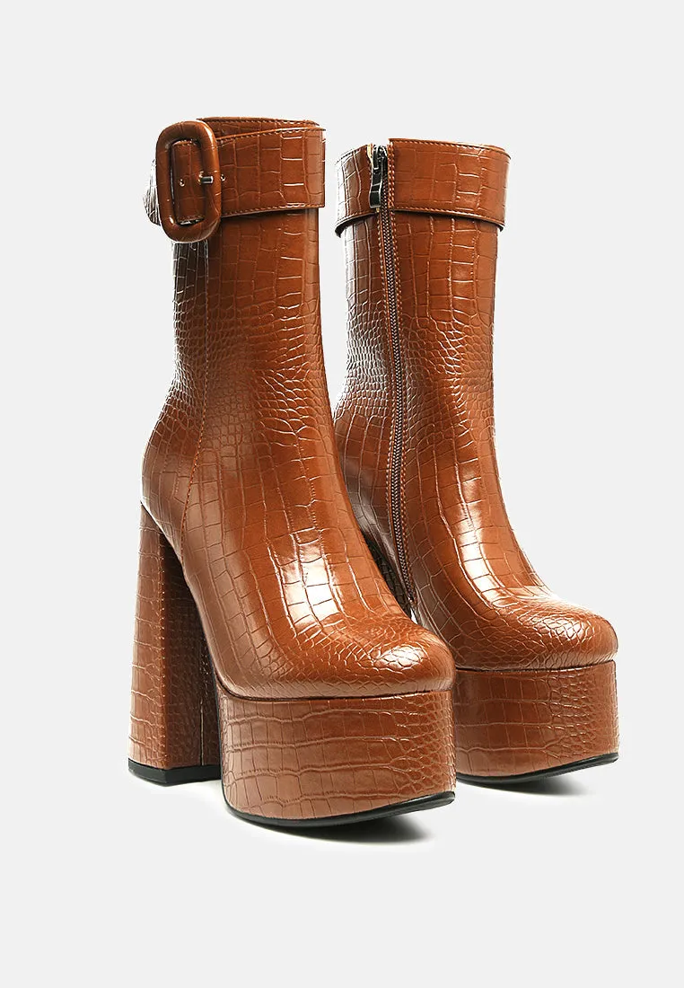 bumpy platform bootie by London Rag