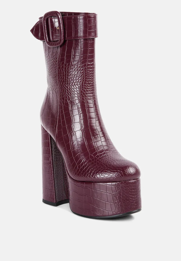 bumpy platform bootie by London Rag