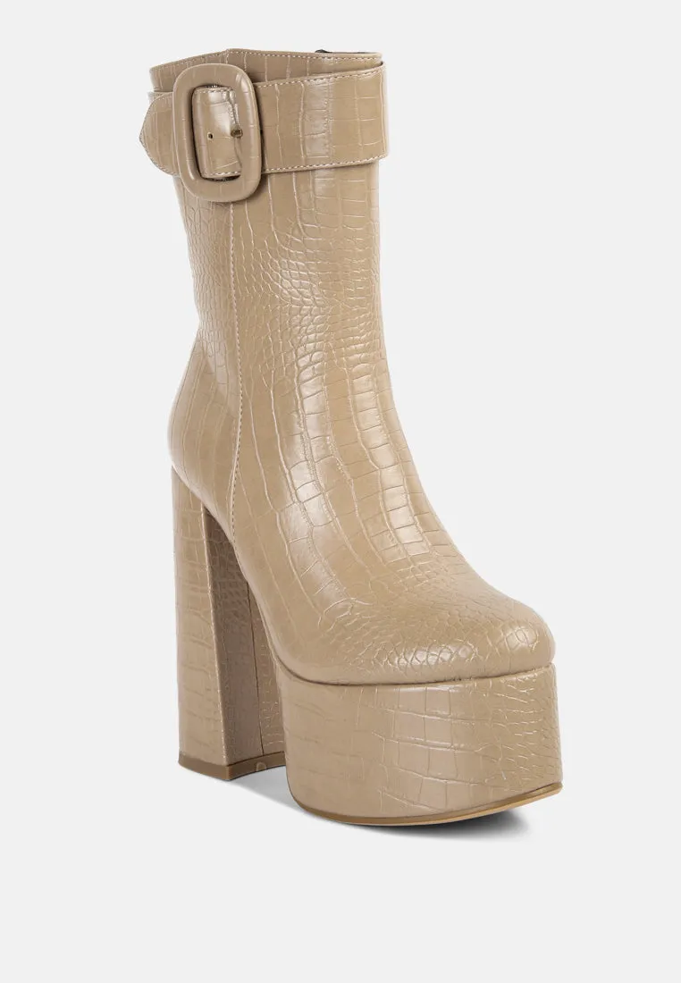 bumpy platform bootie by London Rag
