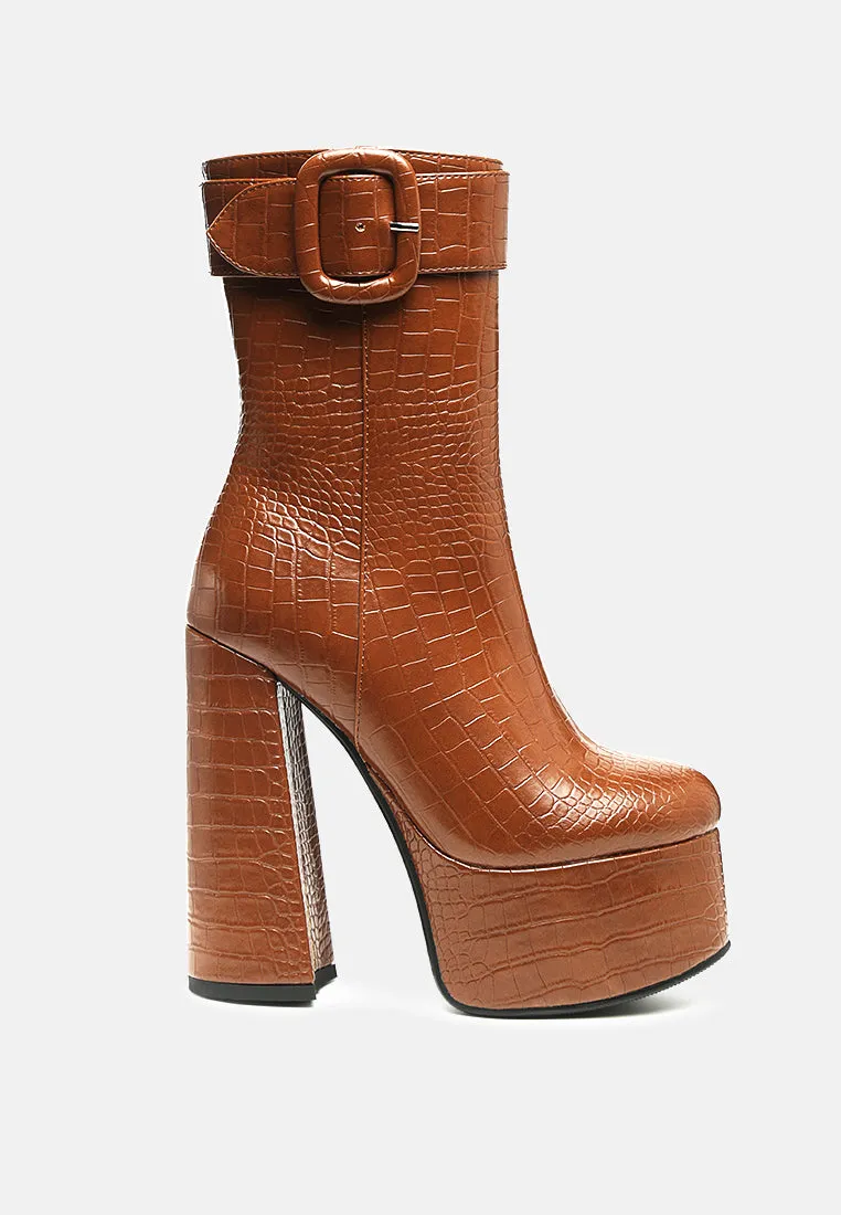 bumpy platform bootie by London Rag